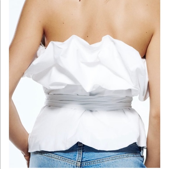 LAST ONE!! NWT Zara Voluminous Poplin Top - Picture 8 of 11